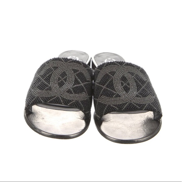 Chanel sandals with beaded accent- gently used - Picture 2 of 4